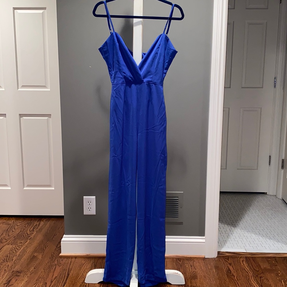 Emerald Blue Jumpsuit from Revolve NWT
